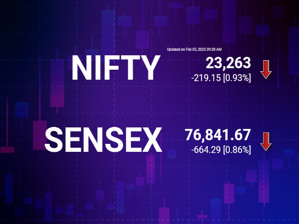 शेयर बाजार लाइव अपडेट: सेंसेक्स और निफ्टी में गिरावट